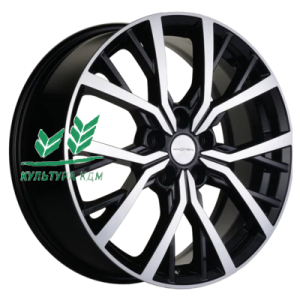 Диск Khomen Wheels KHW1806 (Koleos) Black-FP 7x18/5x114,3 ET35 D66,1