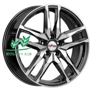Диск iFree Бомбей (КС1075) Блэк Джек 6.5x18/5x114,3 ET50 D54,1