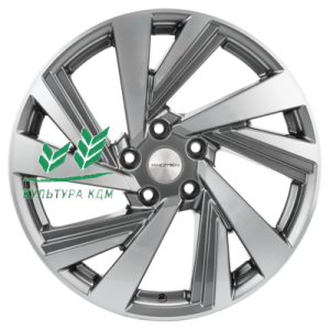 Диск Khomen Wheels KHW1801 (Kodiaq/Tiguan) Gray-FP 7.5x18/5x112 ET43 D57,1
