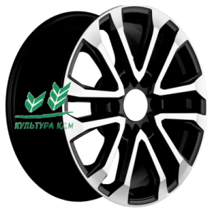 Диск Khomen Wheels KHW1805 (Haval H5/Great Wall Hover H3/H5) Black-FP 7.5x18/6x139,7 ET38 D100,1