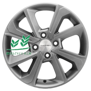 Диск Khomen Wheels KHW1501 (Logan/Sandero/Xray) G-Silver 6x15/4x100 ET40 D60,1