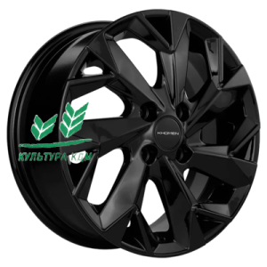 Диск Khomen Wheels KHW1508 (Cobalt) Black 6x15/4x100 ET39 D56,6